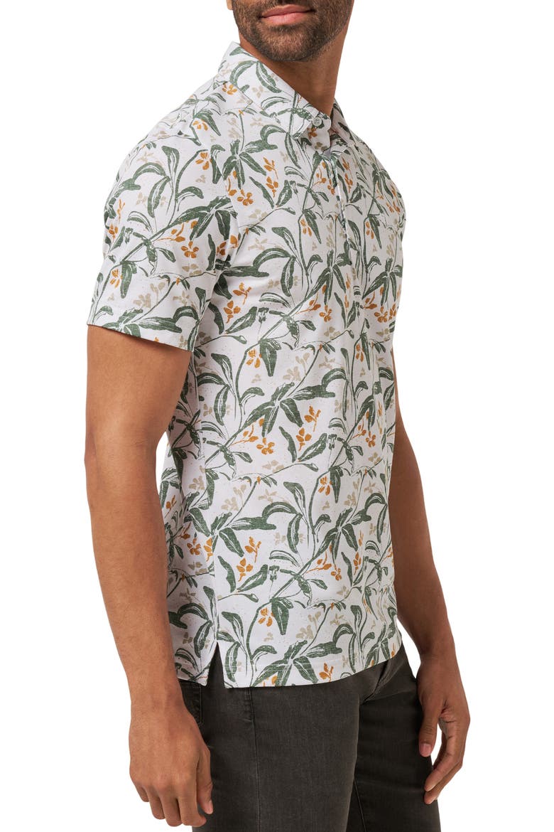 Relationship Status Floral Polo, Alternate, color, WHITE
