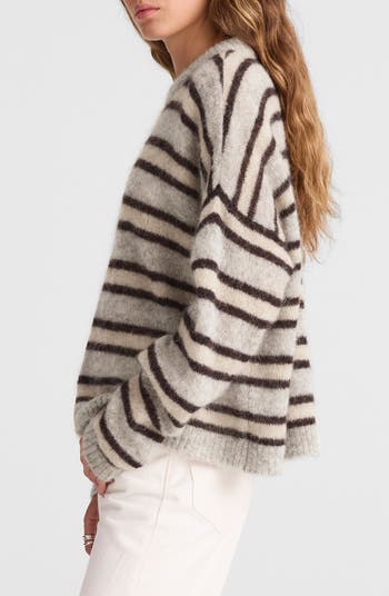 Stripe Alpaca Blend Sweater