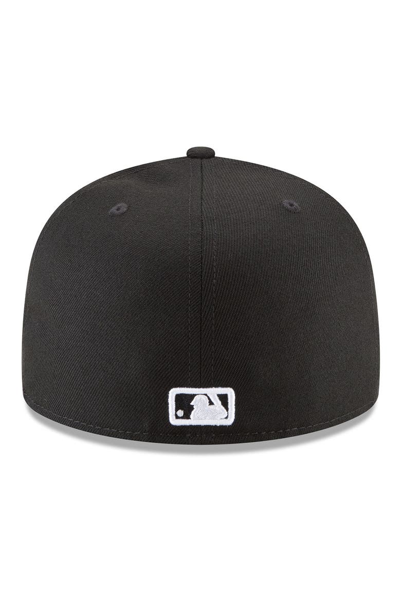 Men's New Era Black Los Angeles Dodgers 59FIFTY Fitted Hat, Alternate, color, BLACK