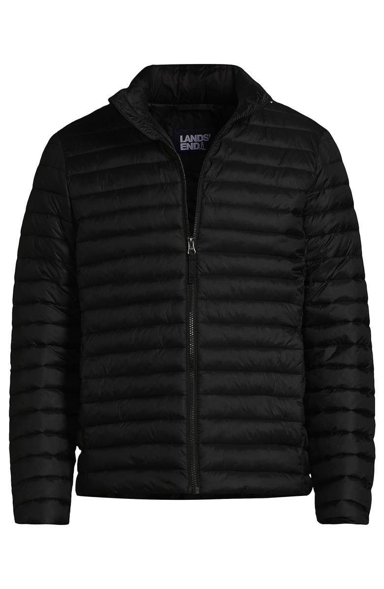 Lands' End School Uniform  ThermoPlume Jacket, Alternate, color, Black