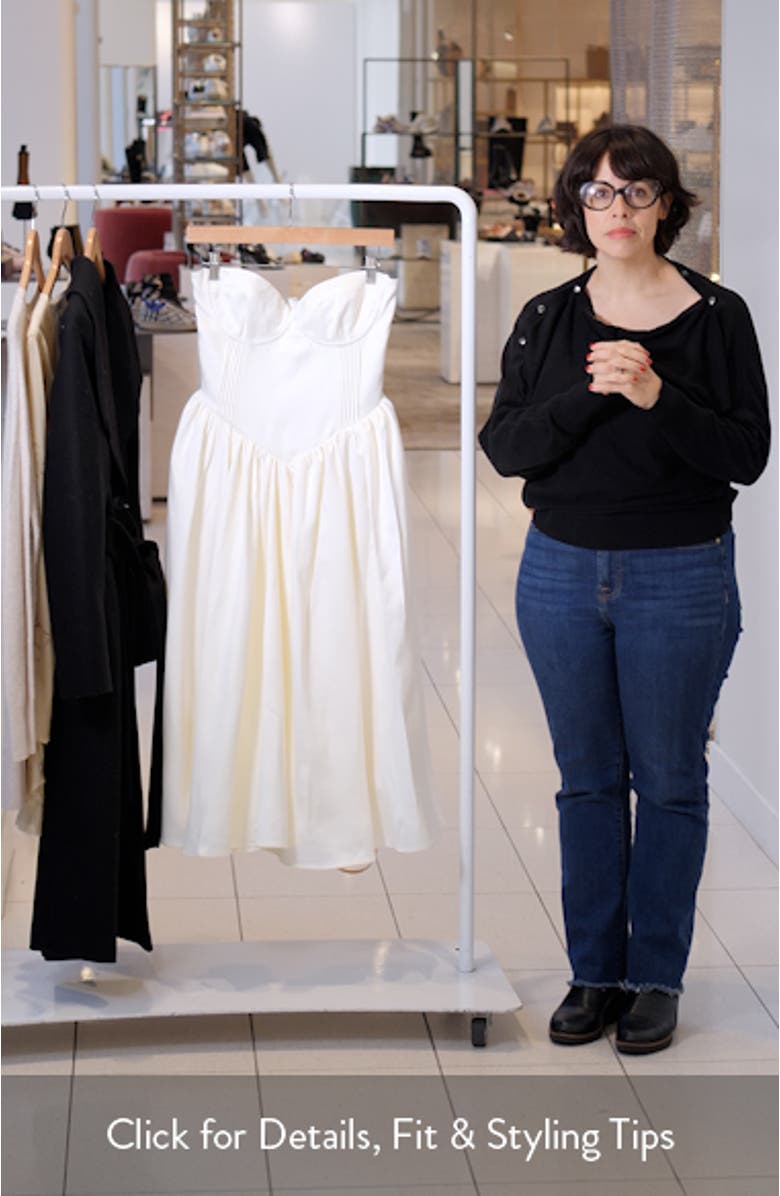 Coco Strapless Midi Dress, sales video thumbnail