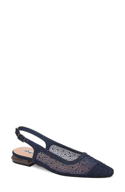 Kar Embellished Slingback Flat (Women)