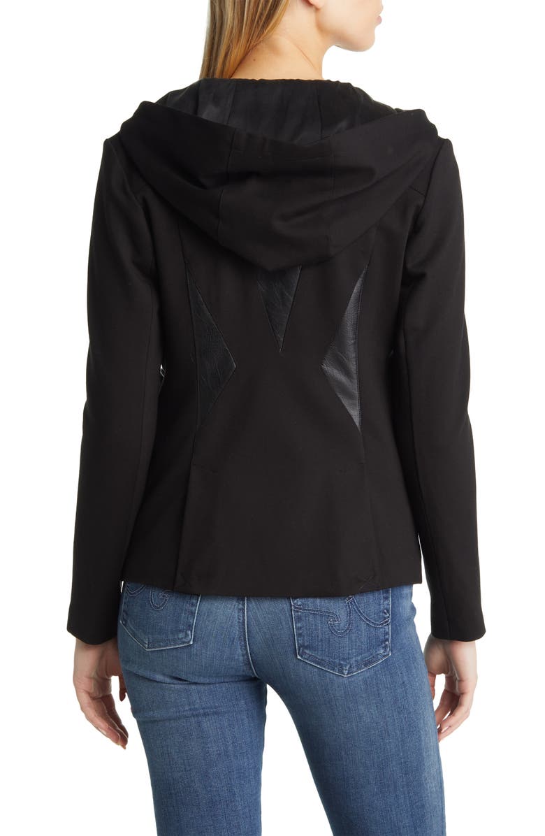 Blanc Noir Gayatri Hooded Blazer Jacket, Alternate, color,