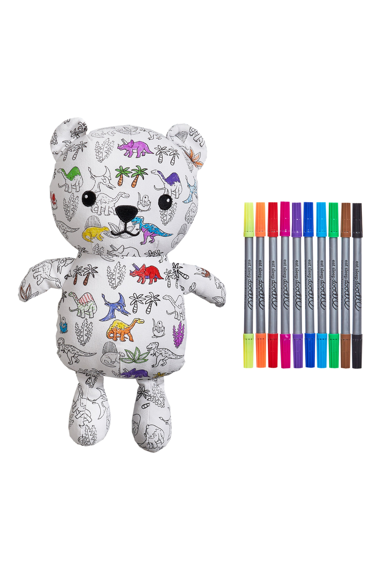 Artie Colour-In Dinosaur Bear, Main, color, Color-In Dinosaur