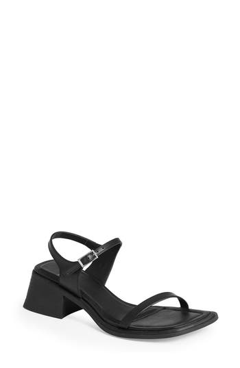 Vagabond Shoemakers Woman Sandals Black Size 9.5 Bovine Leather In Black