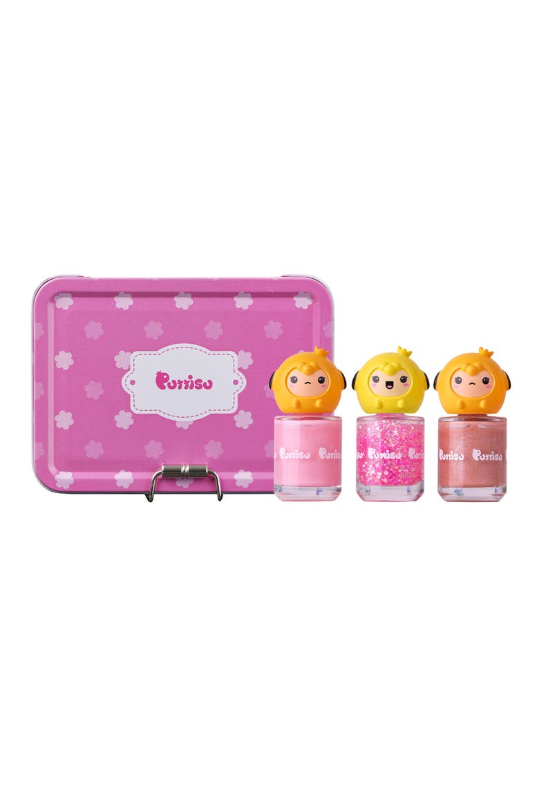 Water Based Peel Off Kids 3 Color Nail Polish Set, Main, color, Macaron