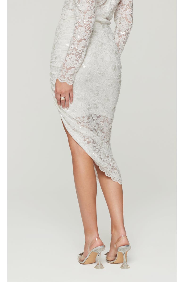 Generation Love Nellia Sequin Lace Skirt, Alternate, color, White