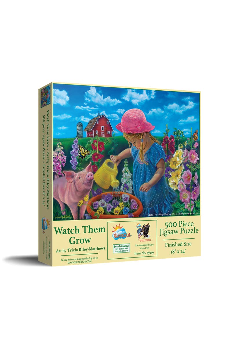 Watch Them Grow 500 piece Jigsaw Puzzle for Adults, Main, color, Multicolor