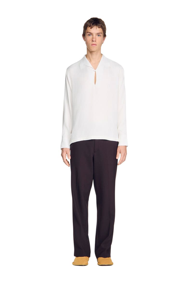 Tunic-effect shirt, Main, color, White