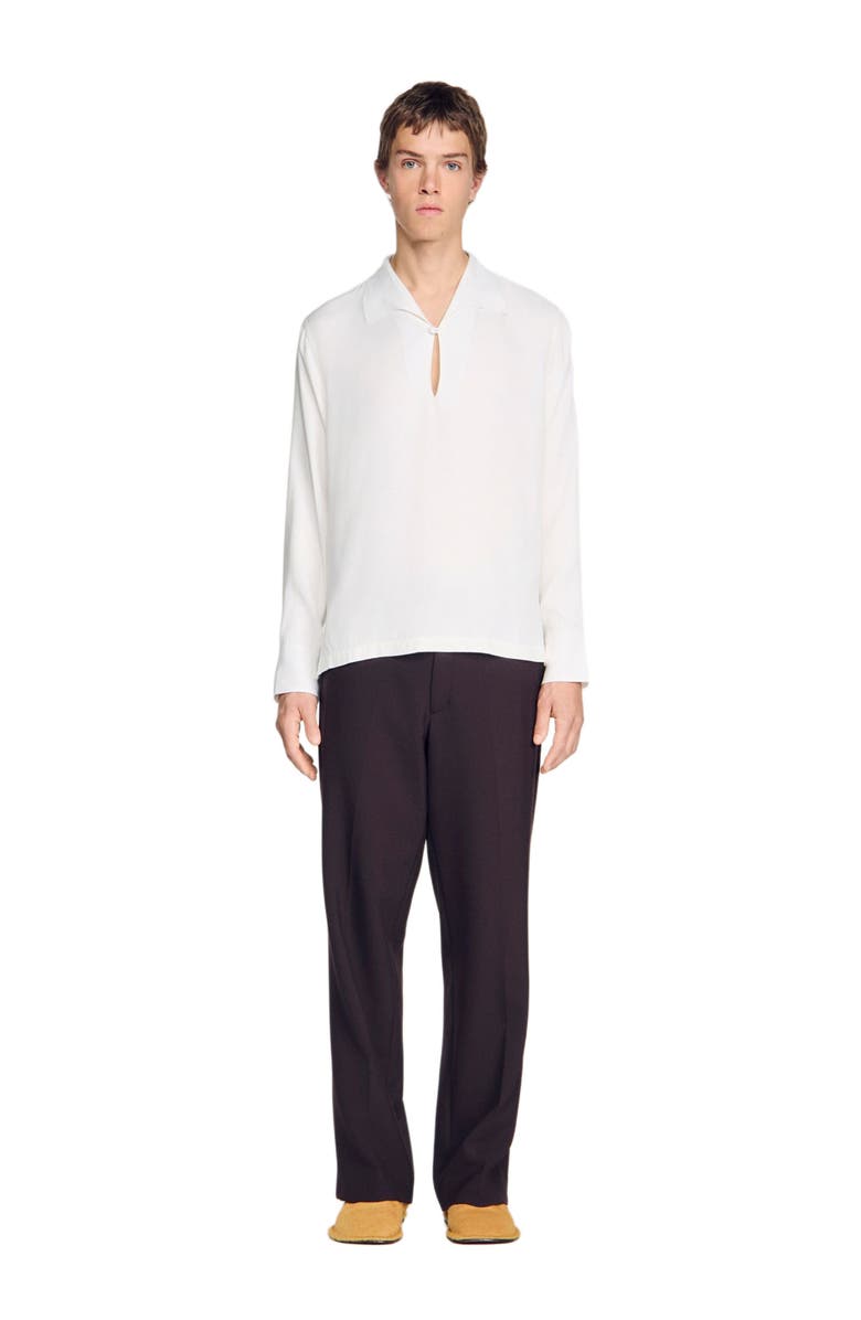 SANDRO Tunic-effect shirt, Main, color, White