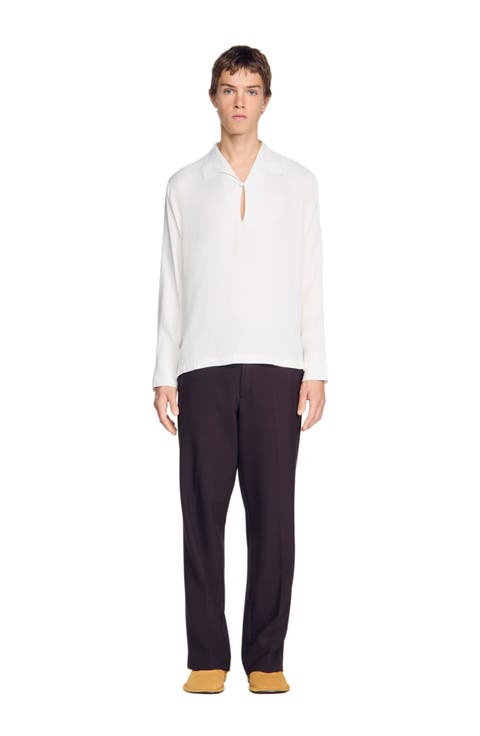Tunic-effect shirt