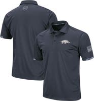 COLOSSEUM Men's Colosseum Charcoal Arkansas Razorbacks Big & Tall OHT Military Appreciation Digital Camo Polo