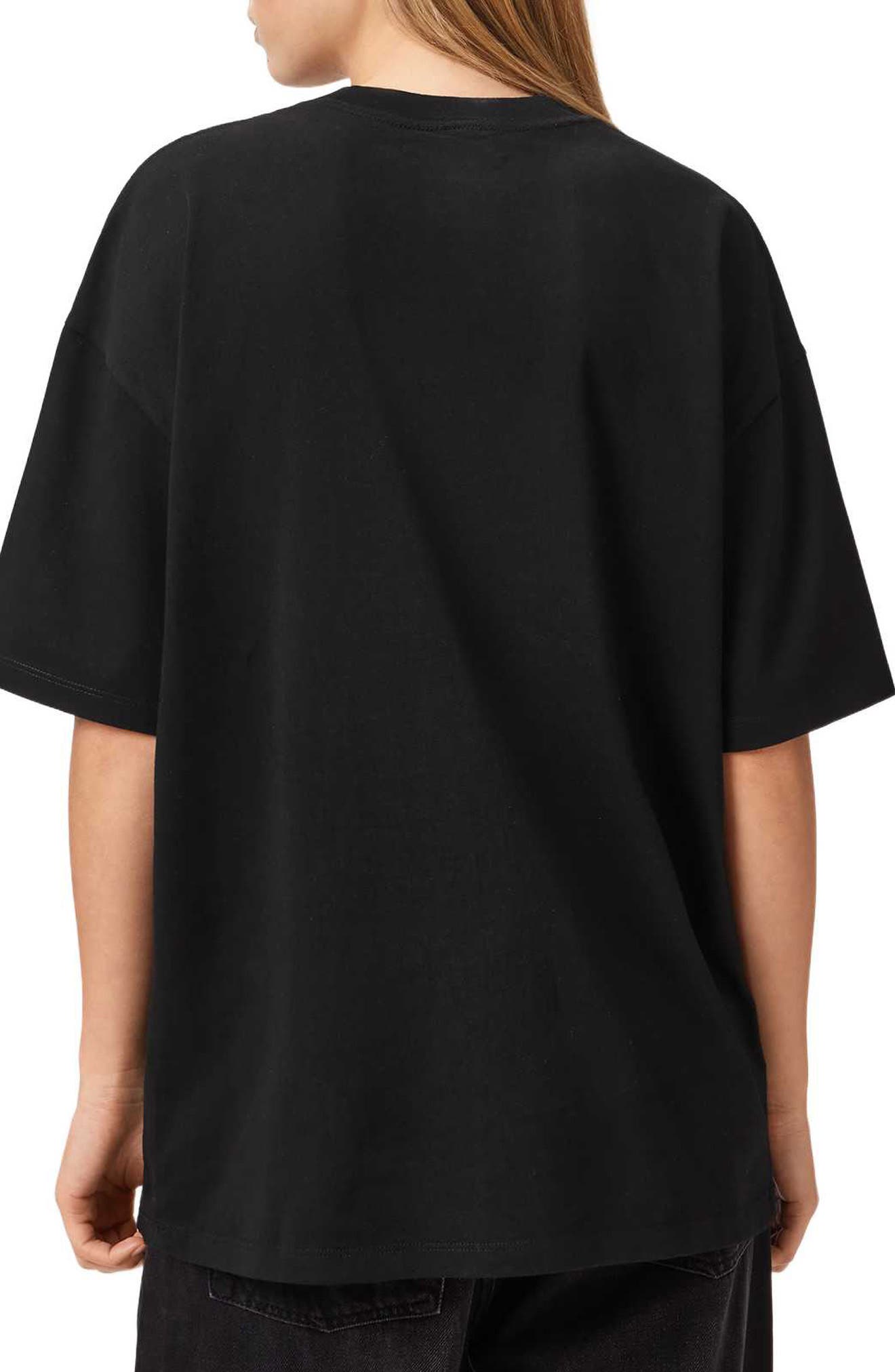 Etta Oversized Dash Embroidered Cotton T-Shirt - image 2