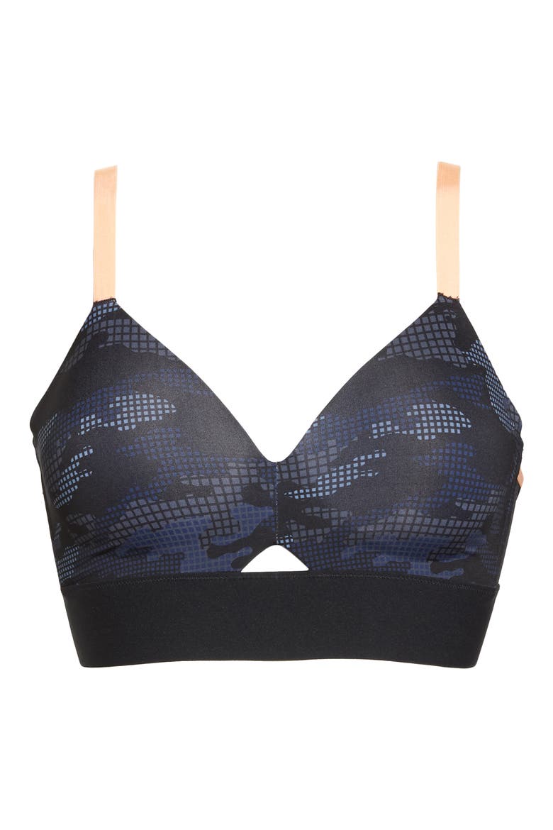 Workout to Waves Mesh Panel Sports Bra, Alternate, color, GEO CAMO