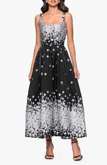 Metallic Floral Gown