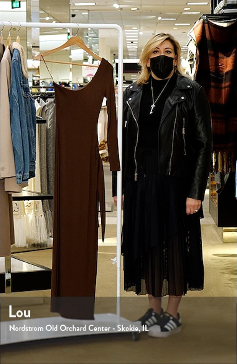 One-Shoulder Cutout Long Sleeve Dress, sales video thumbnail