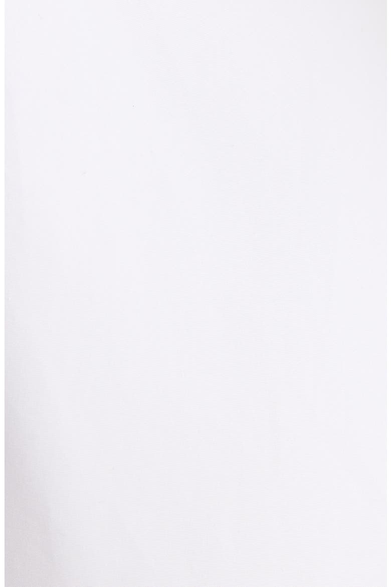 Slashed Long Sleeve Cotton Poplin Shirtdress, Alternate, color, WHITE
