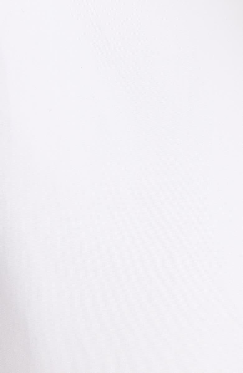 Givenchy Slashed Long Sleeve Cotton Poplin Shirtdress, Alternate, color, White