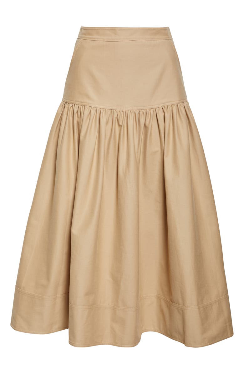 Cinq à Sept Ryan Brushed Twill Midi Skirt, Alternate, color, 
