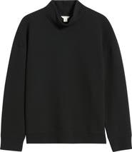 Caslon® Mock Neck Ottoman Sweatshirt