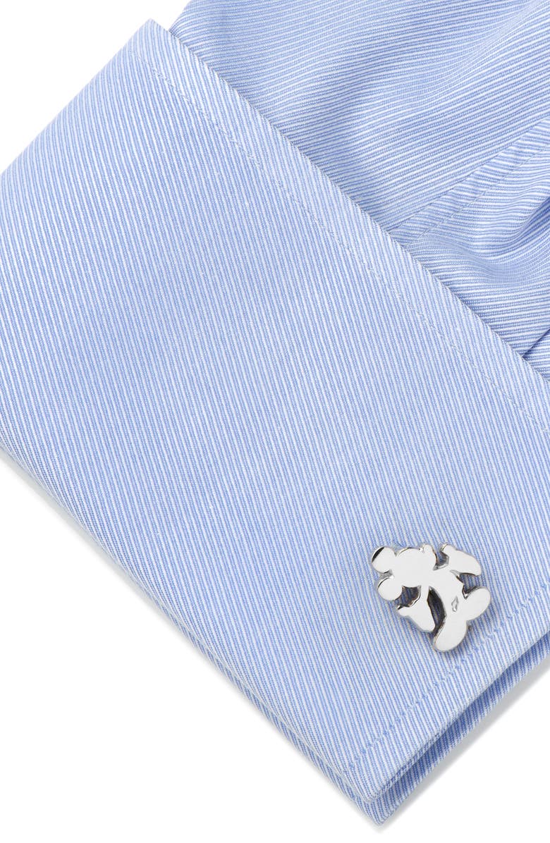 Cufflinks, Inc. Mickey Mouse Silhouette Cuff Links, Alternate, color, 