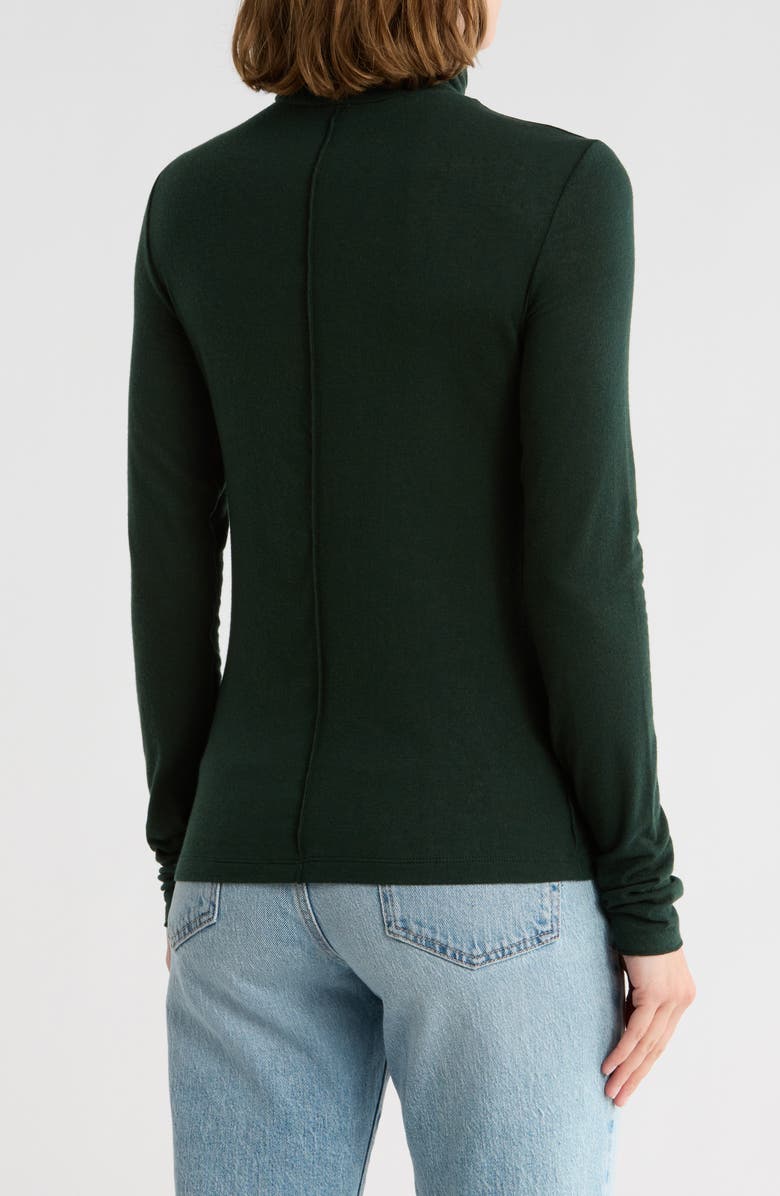 Madewell Long Sleeve Turtleneck Top, Alternate, color, Luxury Forest