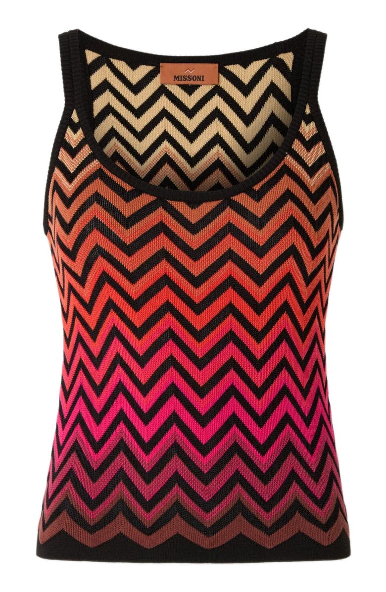 Missoni Cotton And Viscose Chevron Dégradé Basket, Alternate, color, 