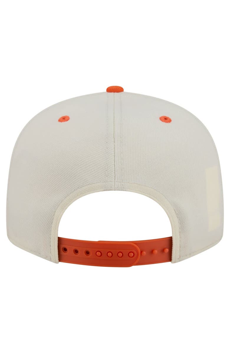 New Era Men's New Era Cream Denver Broncos Oversized Slogan 9FIFTY Snapback Hat, Alternate, color, Cream