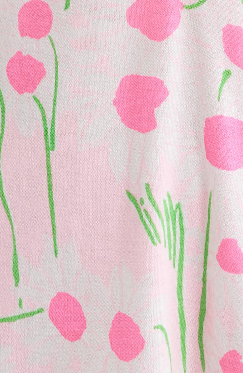 Lilly Pulitzer<sup>®</sup> Bingley Drop Waist Puff Shoulder Dress, Alternate, color, Conch Shell Pink Sunny Daisies