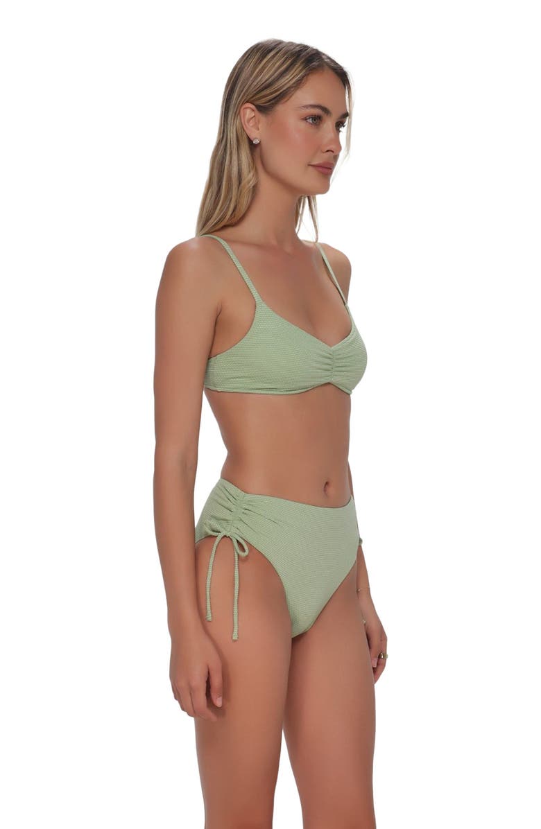 Swim Systems Sylvia Bralette Bikini Swimsuit Top, Alternate, color, Aloe Lurex