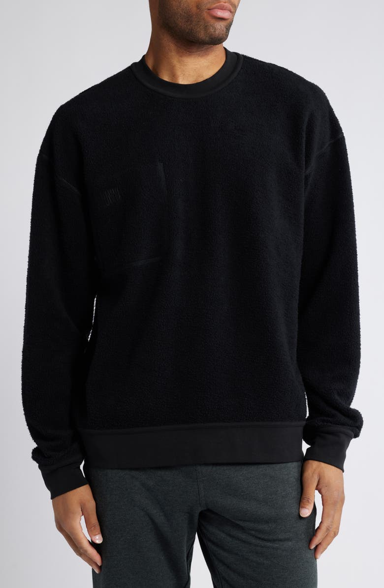 Lunya Reversible Cotton Blend Lounge Sweatshirt, Alternate, color,