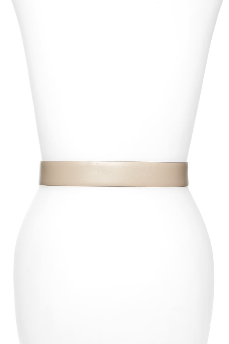 Salvatore Ferragamo Reversible Calfskin Leather Belt, Alternate, color, CUMIN