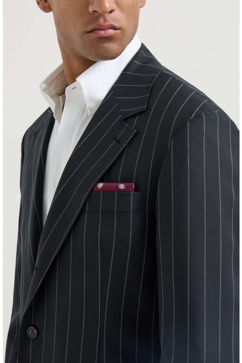 Pocket square with pattern, Alternate, color, Red