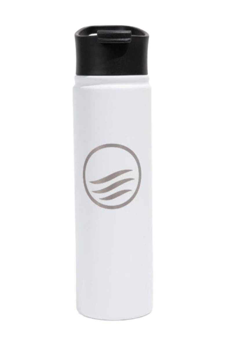 United By Blue 22 OZ Logo Insulated Steel Bottle, Main, color, White