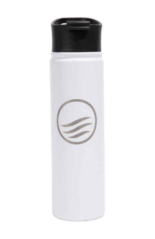 United By Blue 22 OZ Logo Insulated Steel Bottle in White 