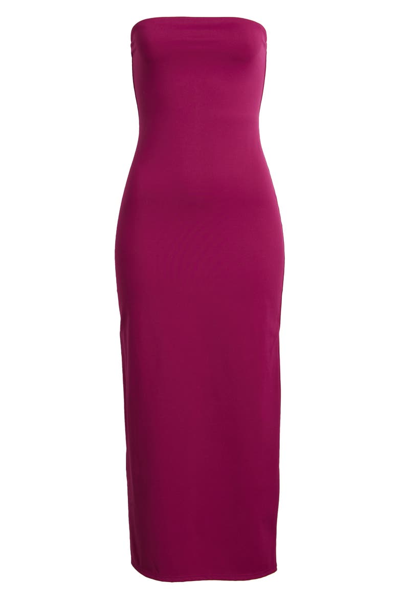 Strapless Dress, Alternate, color, PURPLE MAGENTA