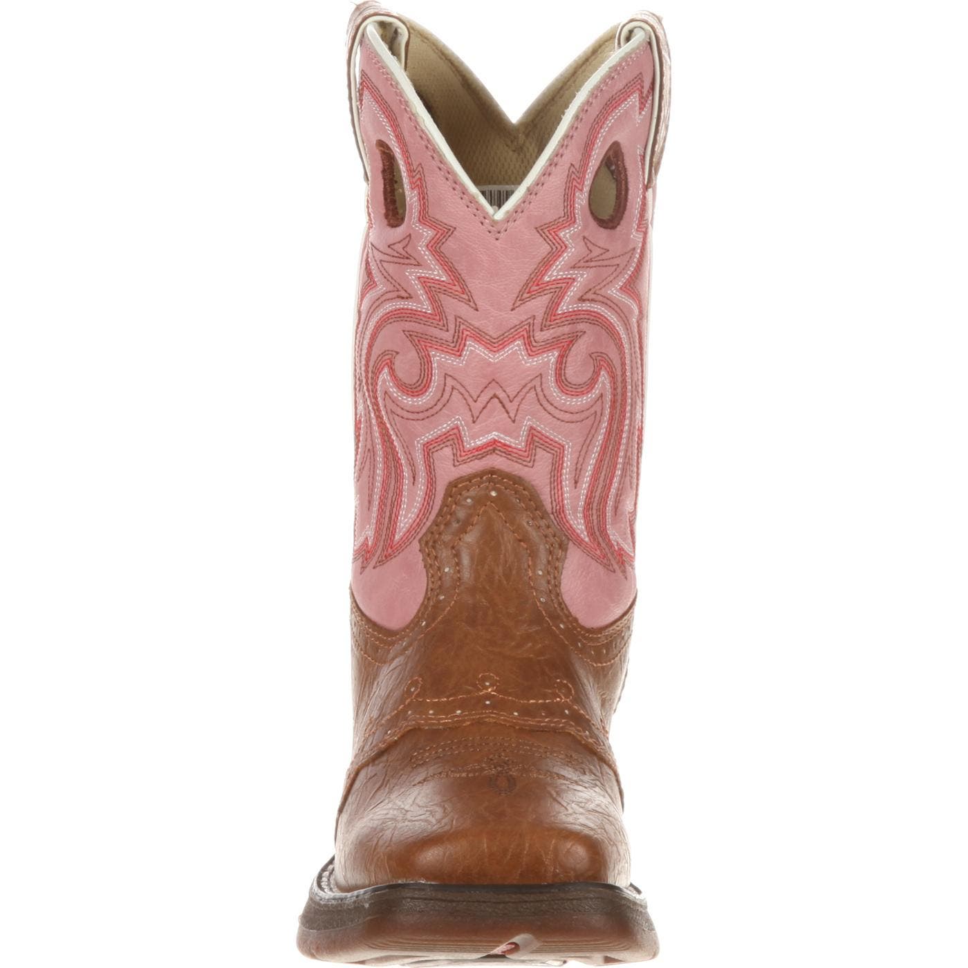 DURANGO Lil' Little Kids' Western Boot, Alternate, color, Tan And Pink