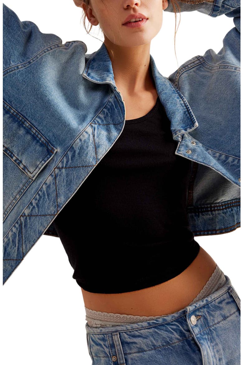 Suzy Oversize Denim Jacket, Alternate, color, SUNNY SIDE