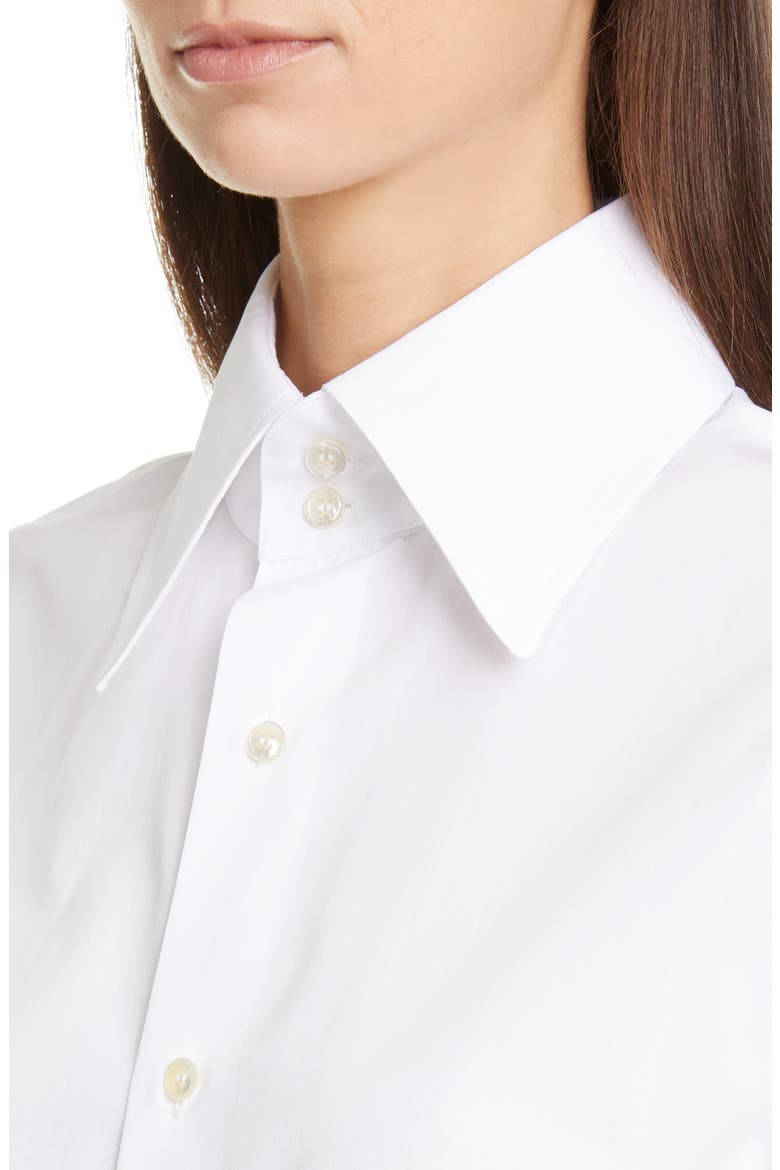 Poplin Shirt, Alternate, color, BLANC