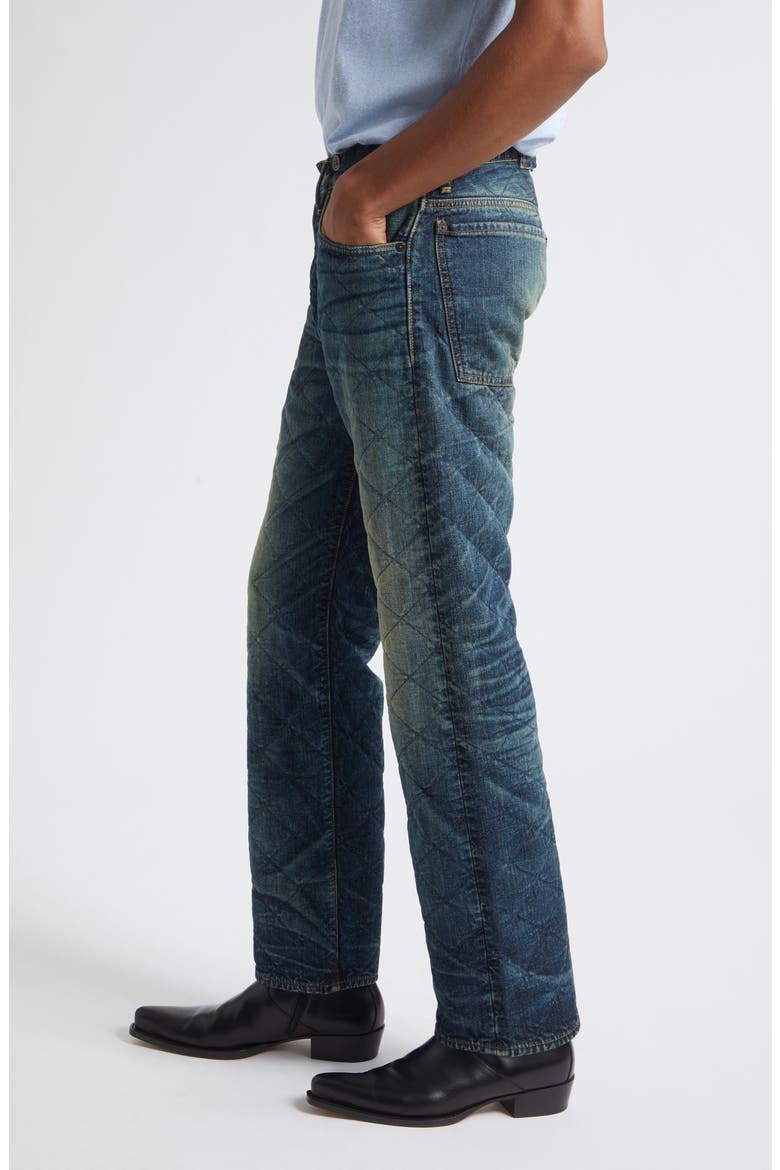 Topstitched Slim Fit Jeans, Alternate, color, RIDGEWOOD WASH