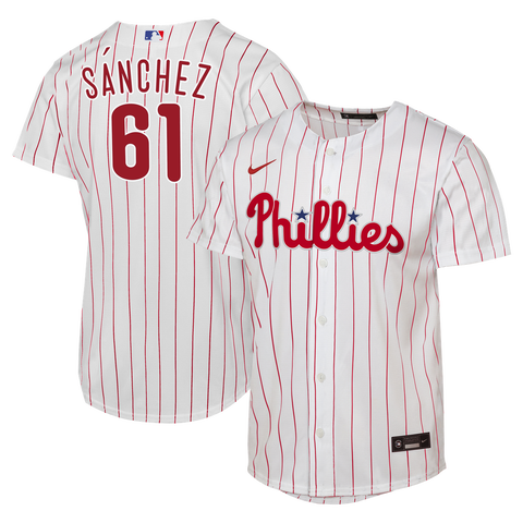 Men's Nike Cristopher Sánchez White Philadelphia Phillies Home Replica Jersey