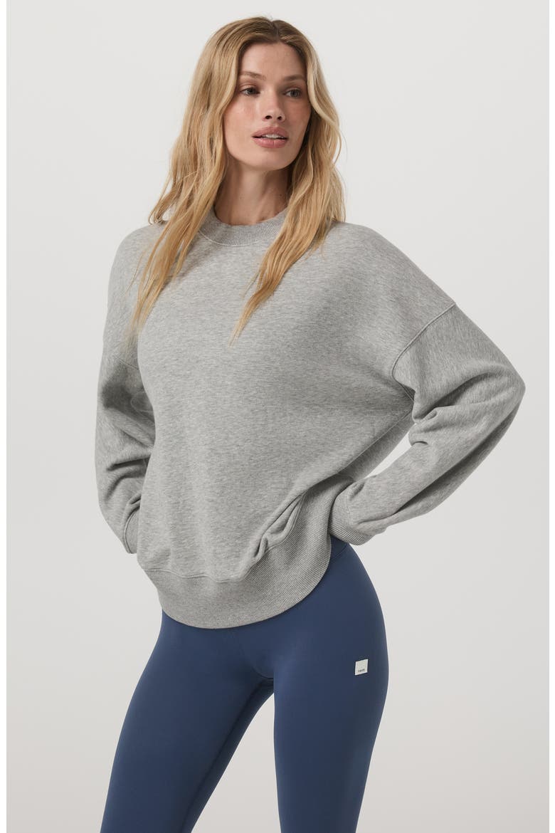 Sedona Weekend Crewneck Sweatshirt, Alternate, color, LIGHT HEATHER GREY