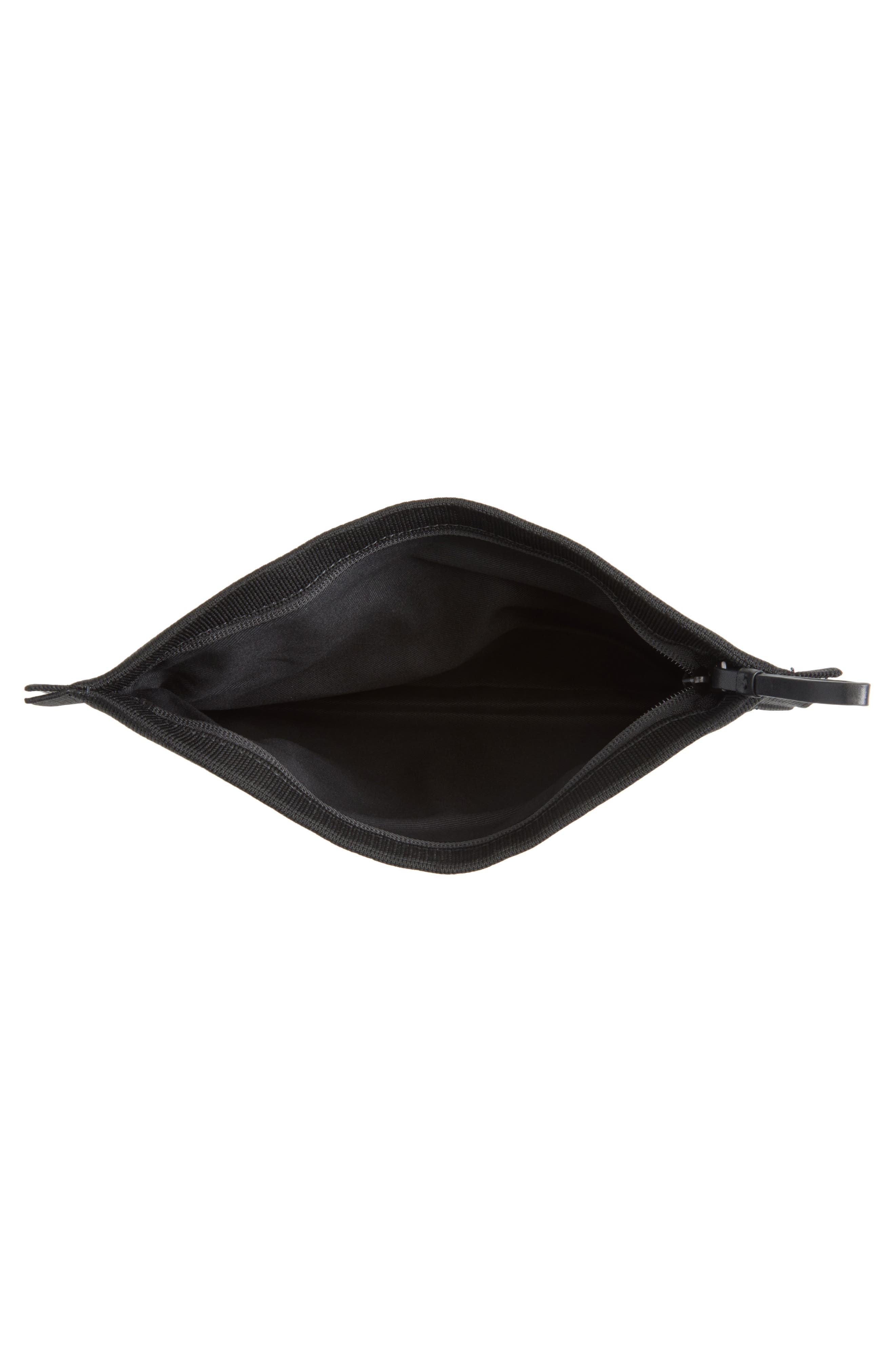 AllSaints Izzy Heart Clutch, Alternate, color, Black