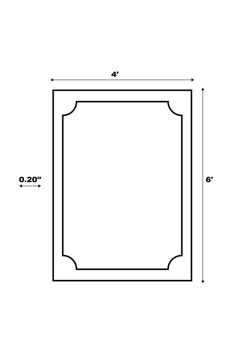 JONATHAN Y Athena Classic Geometric Border Indoor/Outdoor Area Rug, Alternate, color, Cream/Beige