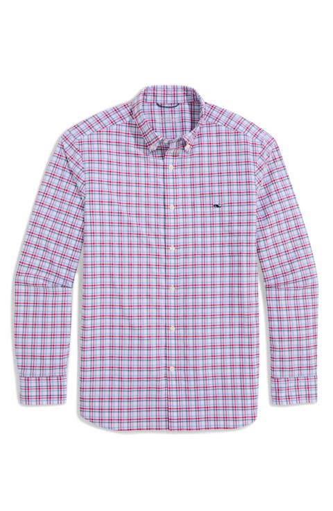 Callwood Plaid Performance Button-Down Shirt