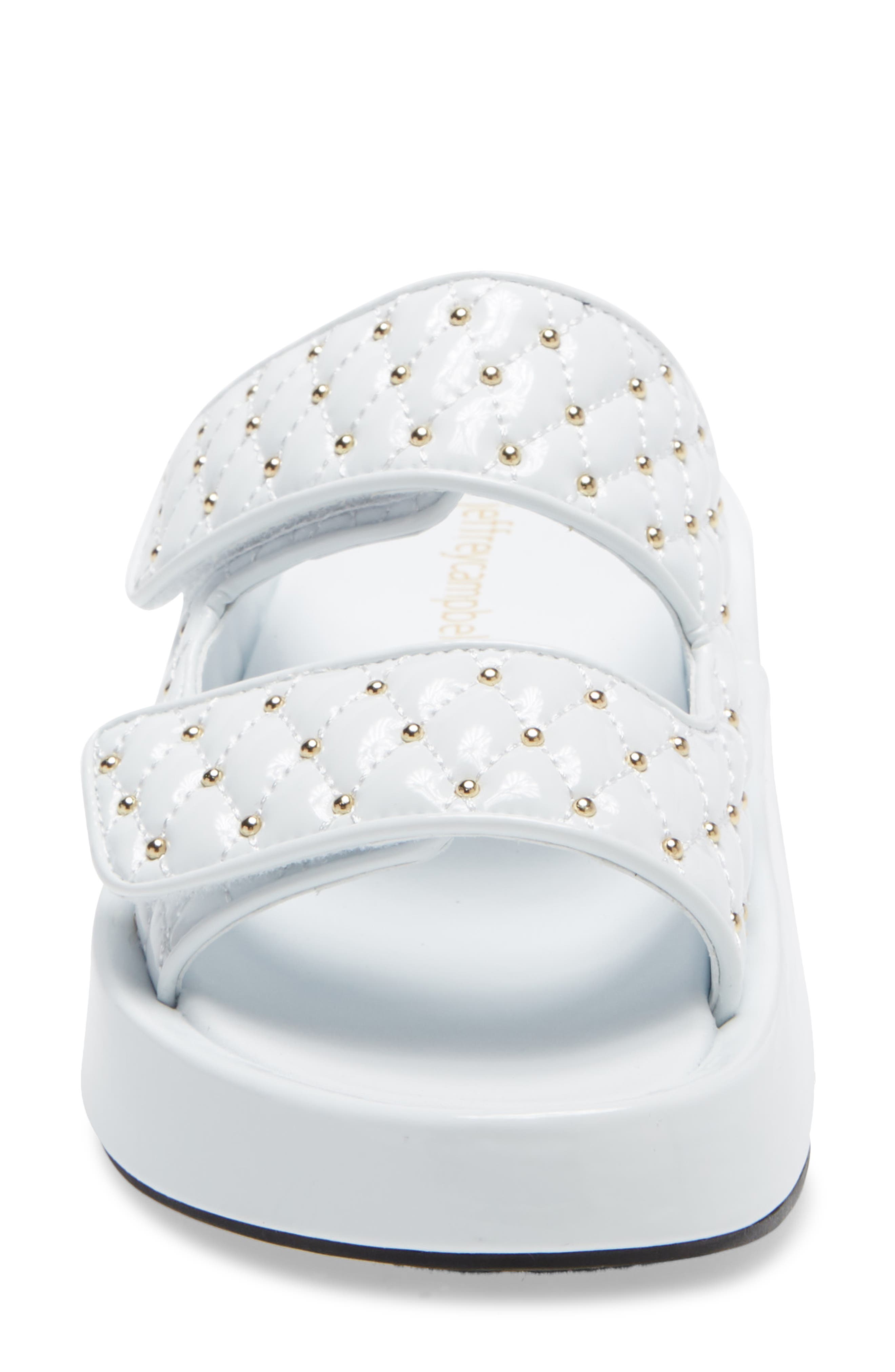 Scaeva Slide Sandal, Alternate, color, WHITE PATENT