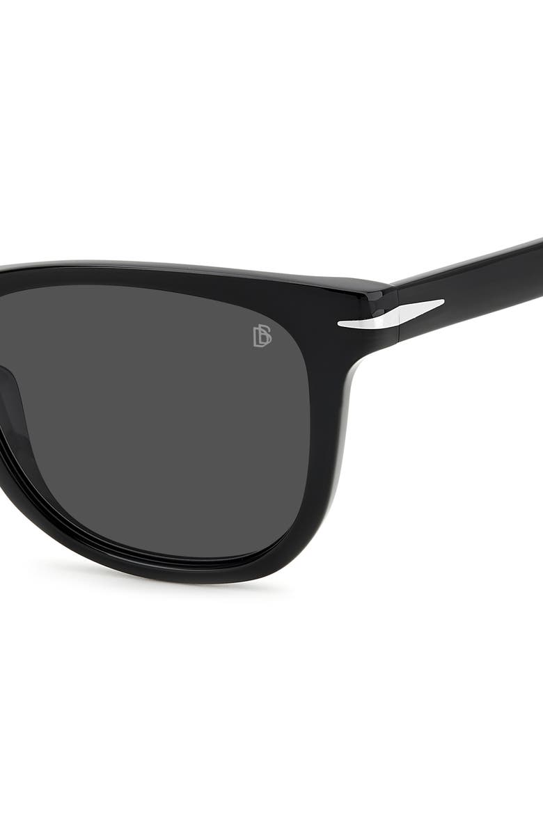 David Beckham Eyewear 52mm Polarized Rectangular Sunglasses, Alternate, color, 