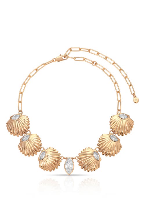Ettika Santorini Shell Choker Necklace In Gold