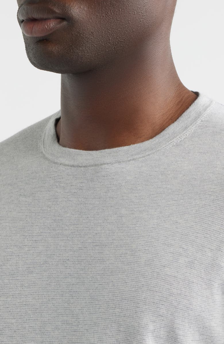 Peter Millar Lake Crewneck Cotton & Cashmere Sweater, Alternate, color, Gale Grey