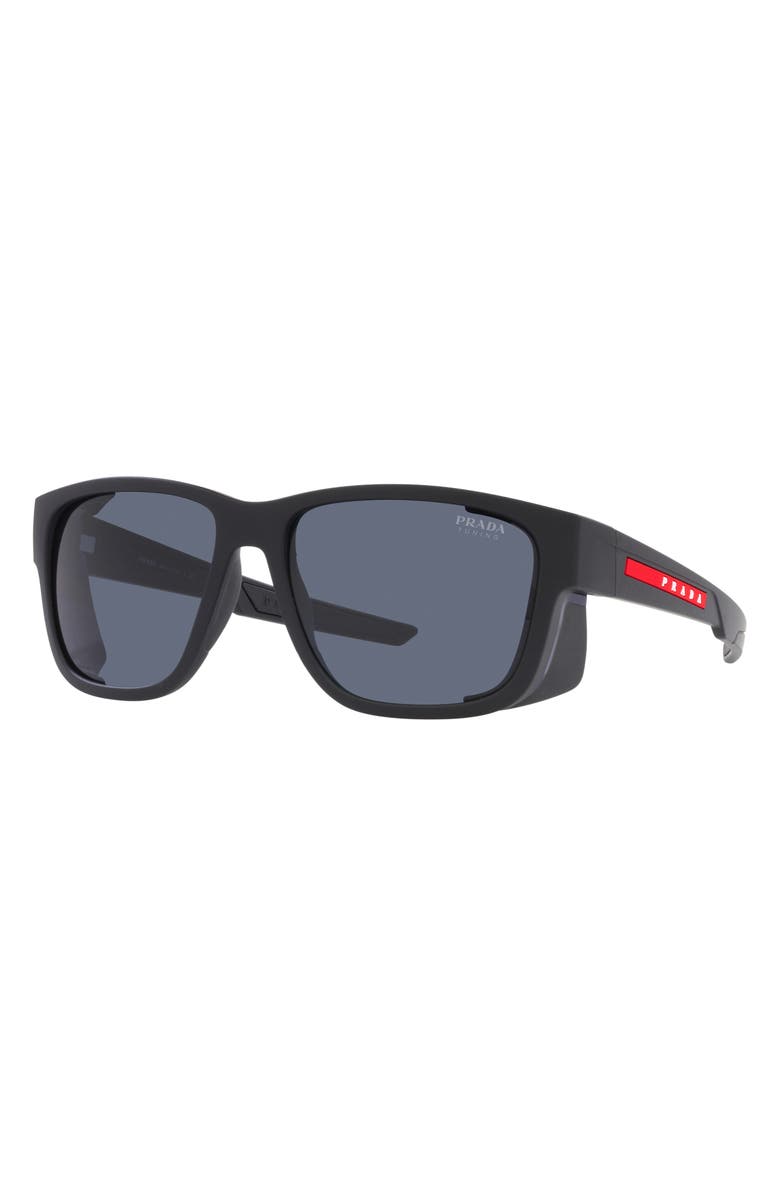 PRADA SPORT 59mm Pillow Sunglasses, Alternate, color, 